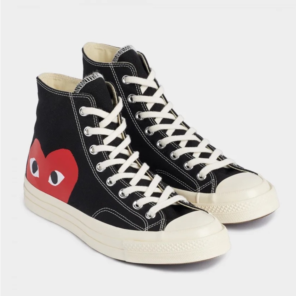Converse Comme des Garcons PLAY Black All Star Sneakers